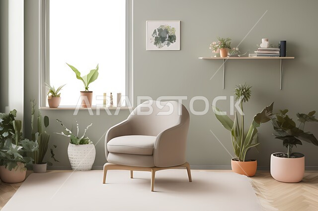 Living room with modern modern designs, living room, interior decorations, hanging paintings, antiques and accessories, upscale home furniture, modern designs, apartments and villas, interior decoration