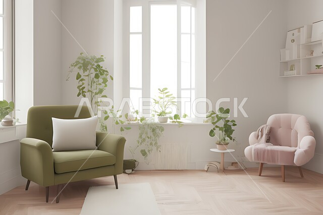 Living room with modern modern designs, living room, interior decorations, hanging paintings, antiques and accessories, upscale home furniture, modern designs, apartments and villas, interior decoration