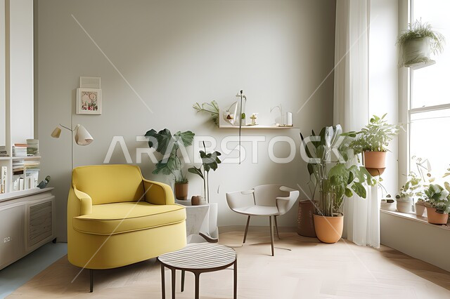 Living room with modern modern designs, living room, interior decorations, hanging paintings, antiques and accessories, upscale home furnishings, modern designs, apartments and villas, interior decor.