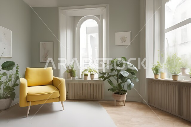 Living room with modern modern designs, living room, interior decorations, hanging paintings, antiques and accessories, upscale home furnishings, modern designs, apartments and villas, interior decor.