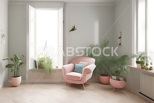 Living room with modern modern designs, living room, interior decorations, hanging paintings, antiques and accessories, upscale home furniture, modern designs, apartments and villas, interior decoration