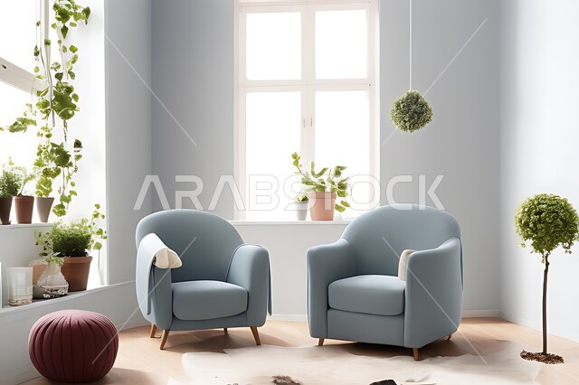 Living room with modern modern designs, living room, interior decorations, hanging paintings, antiques and accessories, upscale home furniture, modern designs, apartments and villas, interior decoration