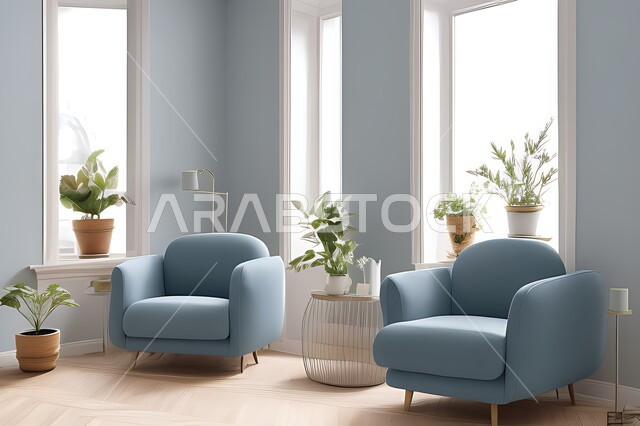 Living room with modern modern designs, living room, interior decorations, hanging paintings, antiques and accessories, upscale home furniture, modern designs, apartments and villas, interior decoration