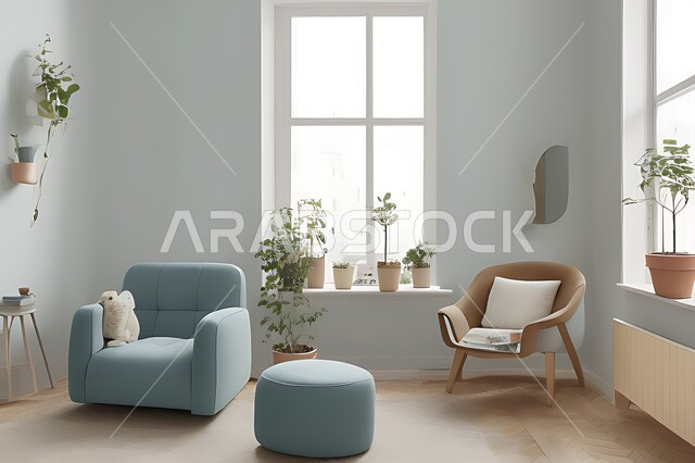 Living room with modern modern designs, living room, interior decorations, hanging paintings, antiques and accessories, upscale home furniture, modern designs, apartments and villas, interior decoration