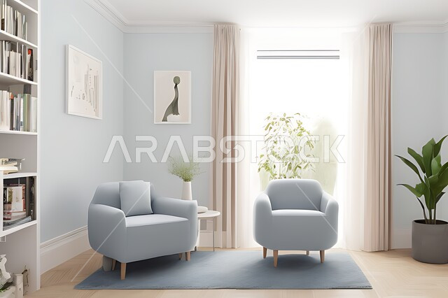 Living room with modern modern designs, living room, interior decorations, hanging paintings, antiques and accessories, upscale home furniture, modern designs, apartments and villas, interior decoration