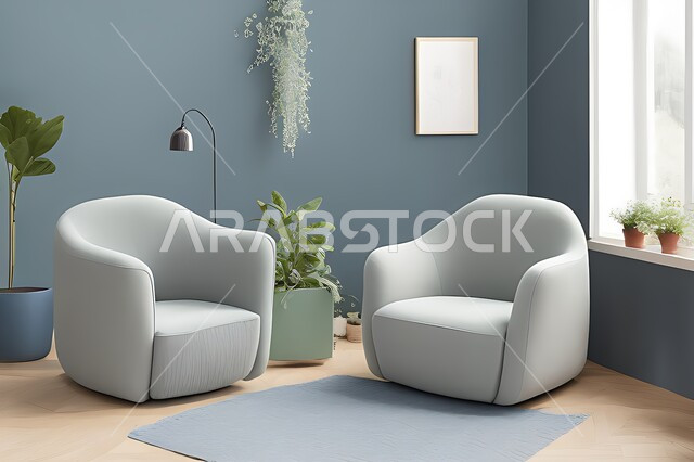 Living room with modern modern designs, living room, interior decorations, hanging paintings, antiques and accessories, upscale home furniture, modern designs, apartments and villas, interior decoration