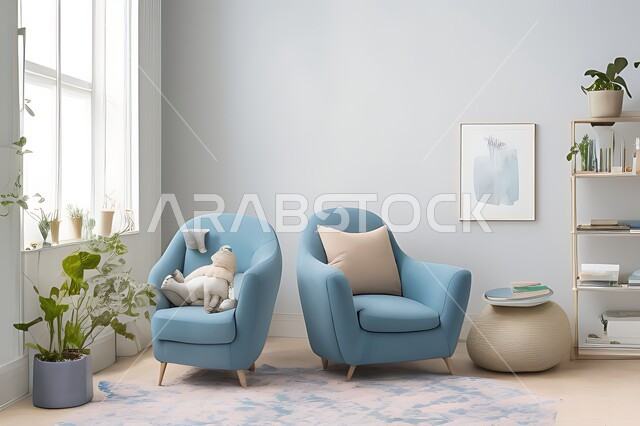 Living room with modern modern designs, living room, interior decorations, hanging paintings, antiques and accessories, upscale home furniture, modern designs, apartments and villas, interior decoration