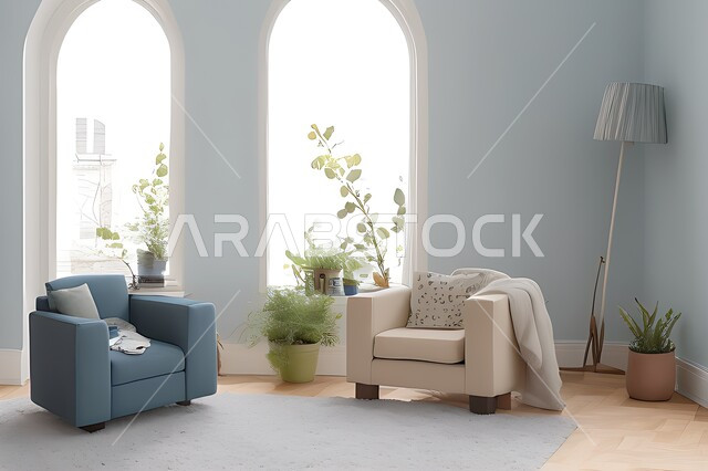 Living room with modern modern designs, living room, interior decorations, hanging paintings, antiques and accessories, upscale home furniture, modern designs, apartments and villas, interior decoration