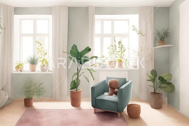 Living room with modern modern designs, living room, interior decorations, hanging paintings, antiques and accessories, upscale home furniture, modern designs, apartments and villas, interior decoration