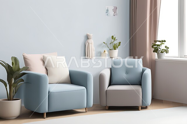 Living room with modern modern designs, living room, interior decorations, hanging paintings, antiques and accessories, upscale home furniture, modern designs, apartments and villas, interior decoration