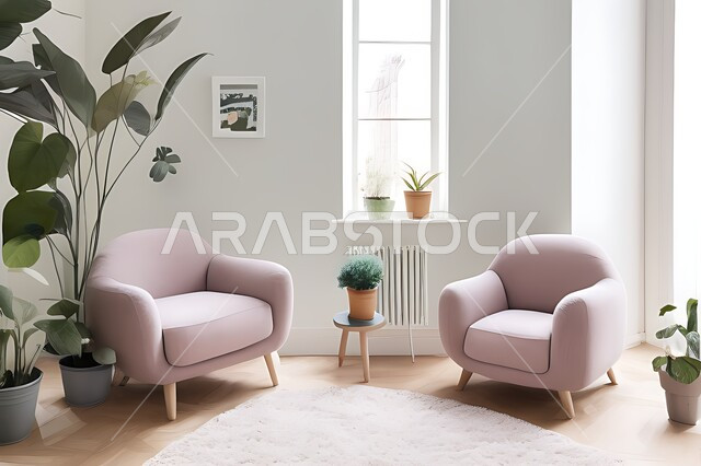 Living room with modern modern designs, living room, interior decorations, hanging paintings, antiques and accessories, upscale home furniture, modern designs, apartments and villas, interior decoration