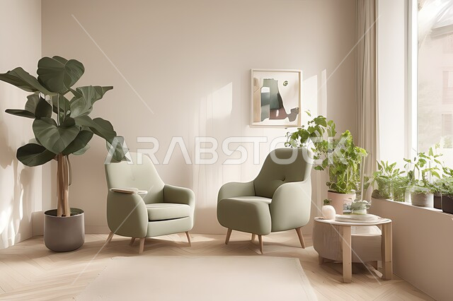 Living room with modern modern designs, living room, interior decorations, hanging paintings, antiques and accessories, upscale home furniture, modern designs, apartments and villas, interior decoration