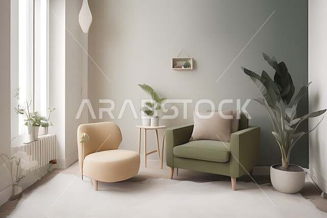 Living room with modern modern designs, living room, interior decorations, hanging paintings, antiques and accessories, upscale home furniture, modern designs, apartments and villas, interior decoration