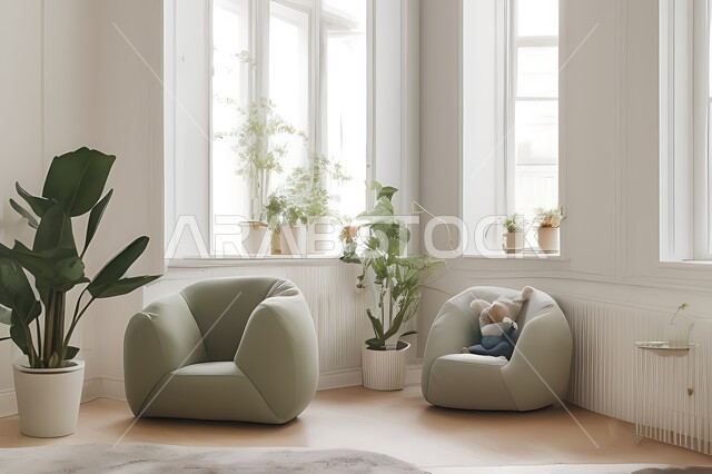 Living room with modern modern designs, living room, interior decorations, hanging paintings, antiques and accessories, upscale home furniture, modern designs, apartments and villas, interior decoration