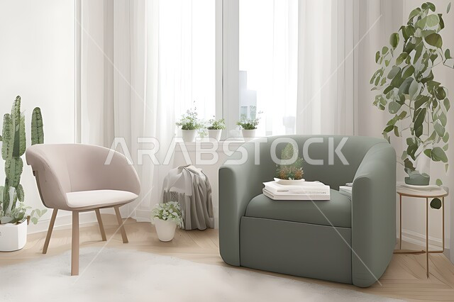 Living room with modern modern designs, living room, interior decorations, hanging paintings, antiques and accessories, upscale home furniture, modern designs, apartments and villas, interior decoration