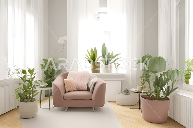 Living room with modern modern designs, living room, interior decorations, hanging paintings, antiques and accessories, upscale home furniture, modern designs, apartments and villas, interior decoration