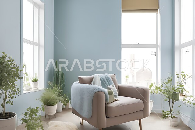 Living room with modern modern designs, living room, interior decorations, hanging paintings, antiques and accessories, upscale home furniture, modern designs, apartments and villas, interior decoration