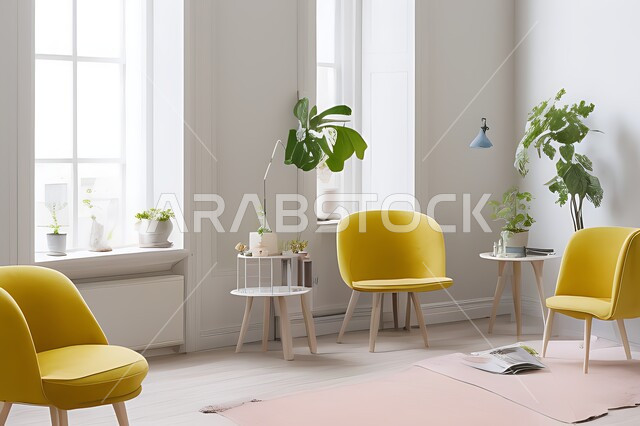 Living room with modern modern designs, living room, interior decorations, hanging paintings, antiques and accessories, upscale home furniture, modern designs, apartments and villas, interior decoration