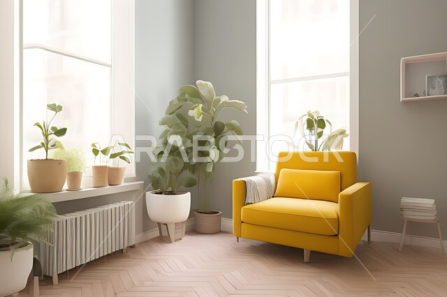 Living room with modern modern designs, living room, interior decorations, hanging paintings, antiques and accessories, upscale home furniture, modern designs, apartments and villas, interior decoration