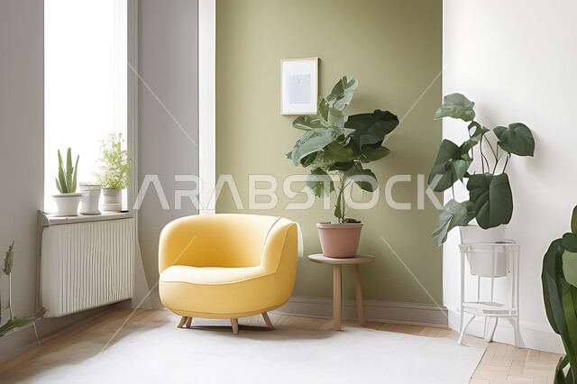 Living room with modern modern designs, living room, interior decorations, hanging paintings, antiques and accessories, upscale home furniture, modern designs, apartments and villas, interior decoration