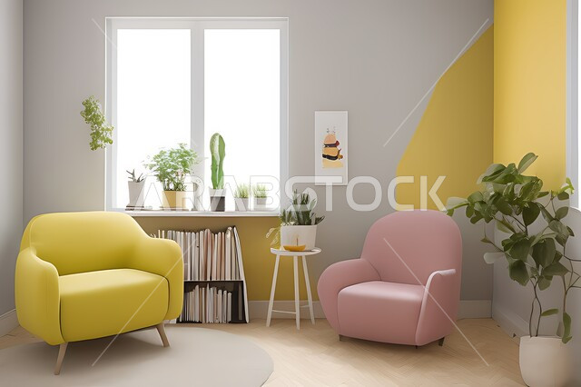 Living room with modern modern designs, living room, interior decorations, hanging paintings, antiques and accessories, upscale home furniture, modern designs, apartments and villas, interior decoration