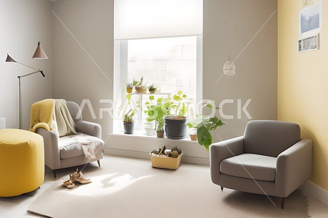 Living room with modern modern designs, living room, interior decorations, hanging paintings, antiques and accessories, upscale home furniture, modern designs, apartments and villas, interior decoration