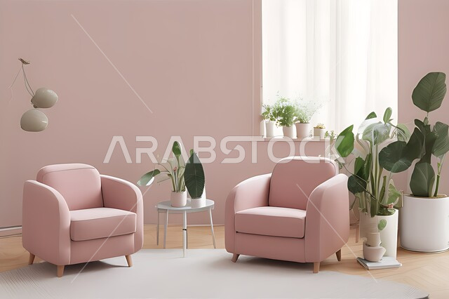 Living room with modern modern designs, living room, interior decorations, hanging paintings, antiques and accessories, upscale home furniture, modern designs, apartments and villas, interior decoration