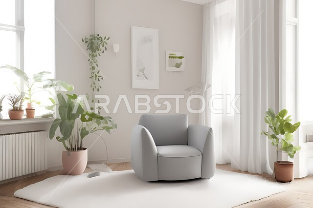 Living room with modern modern designs, living room, interior decorations, hanging paintings, antiques and accessories, upscale home furniture, modern designs, apartments and villas, interior decoration