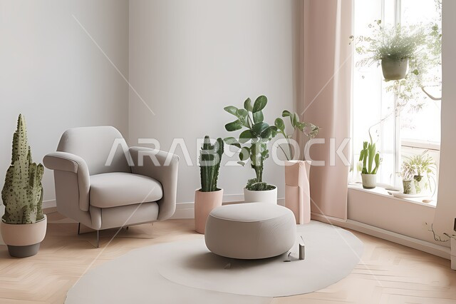 Living room with modern modern designs, living room, interior decorations, hanging paintings, antiques and accessories, upscale home furniture, modern designs, apartments and villas, interior decoration