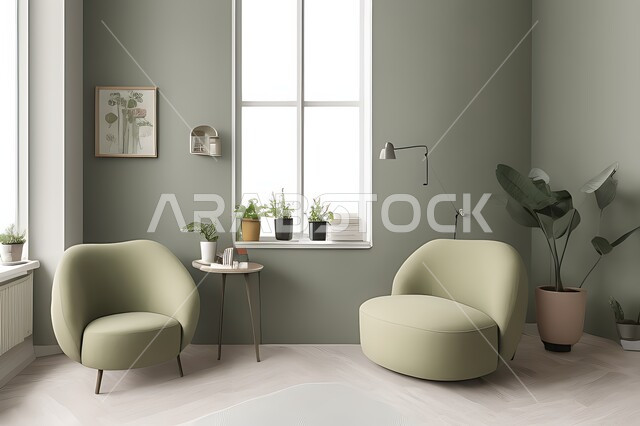 Living room with modern modern designs, living room, interior decorations, hanging paintings, antiques and accessories, upscale home furniture, modern designs, apartments and villas, interior decoration