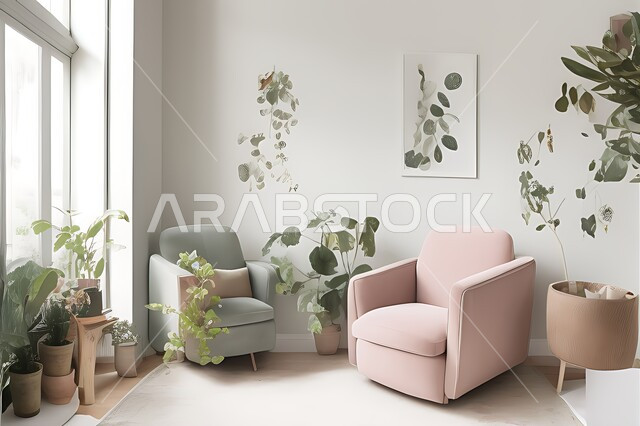 Living room with modern modern designs, living room, interior decorations, hanging paintings, antiques and accessories, upscale home furniture, modern designs, apartments and villas, interior decoration