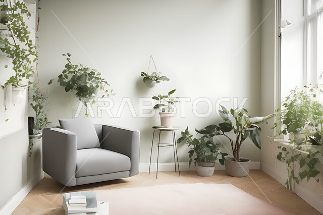 Living room with modern modern designs, living room, interior decorations, hanging paintings, antiques and accessories, upscale home furniture, modern designs, apartments and villas, interior decoration