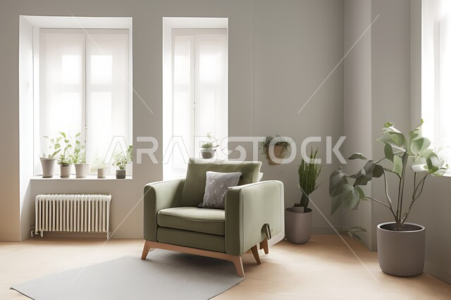 Living room with modern modern designs, living room, interior decorations, hanging paintings, antiques and accessories, upscale home furniture, modern designs, apartments and villas, interior decoration