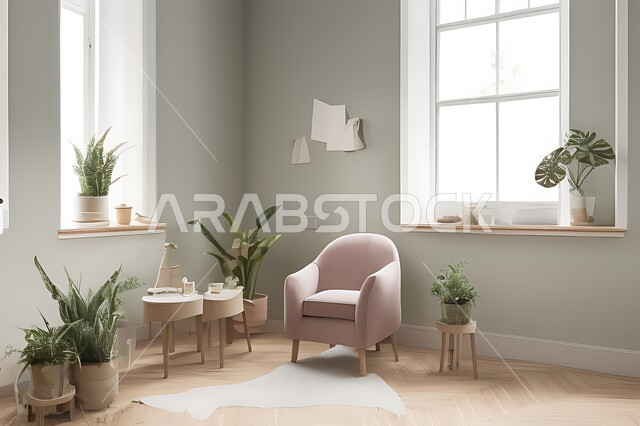 Living room with modern modern designs, living room, interior decorations, hanging paintings, antiques and accessories, upscale home furniture, modern designs, apartments and villas, interior decoration