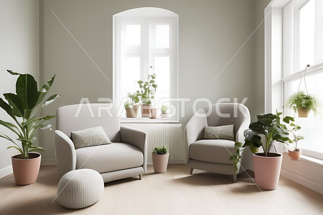 Living room with modern modern designs, living room, interior decorations, hanging paintings, antiques and accessories, upscale home furniture, modern designs, apartments and villas, interior decoration