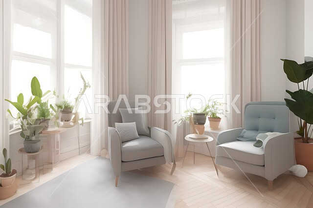 Living room with modern modern designs, living room, interior decorations, hanging paintings, antiques and accessories, upscale home furniture, modern designs, apartments and villas, interior decoration