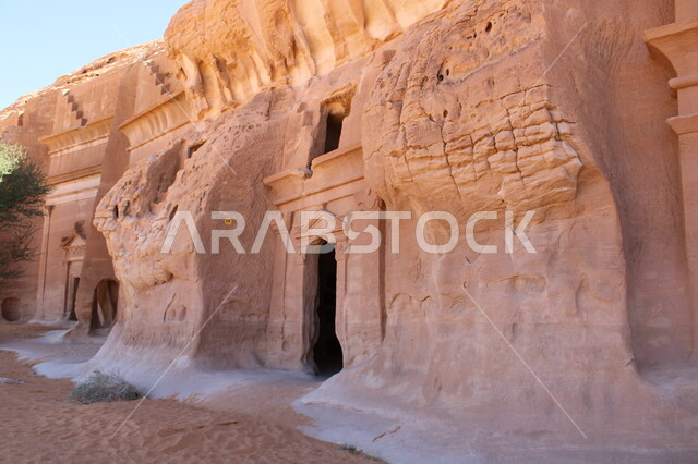 معالم اثرية تاريخية قديمة في محافظة العلا في المملكة العربية السعودية، التكوينات الصخرية، الطبيعة الصحراوية، المرتفعات الجبلية، الجبال الصخرية في المناطق الصحراوية، أماكن سياحية