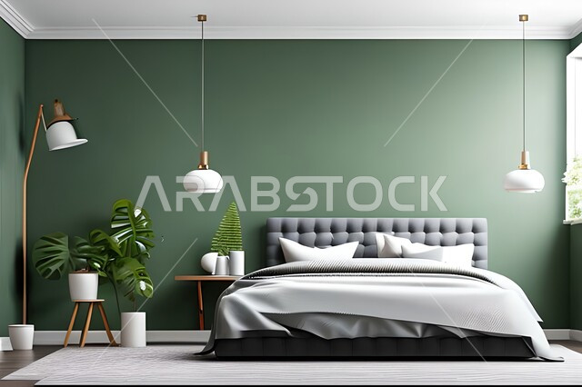 غرفه نوم بتصاميم عصرية حديثه، تحف و إكسسوارات, أثاث منزلي راقي، تصاميم عصرية ، ديكورات داخلية, شقق وفلل سكنيه ، ديكور داخلي .