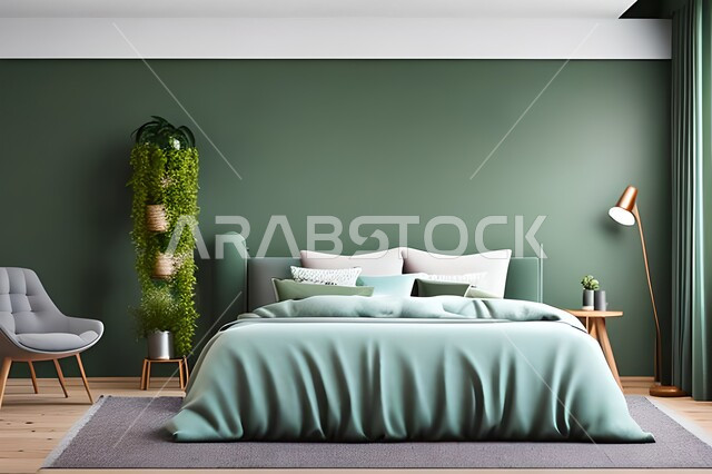 Bedroom with modern modern designs, antiques and accessories, upscale home furniture, modern designs, interior decorations, apartments and villas, interior decoration.