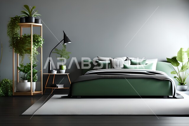 Bedroom with modern modern designs, antiques and accessories, upscale home furniture, modern designs, interior decorations, apartments and villas, interior decoration.