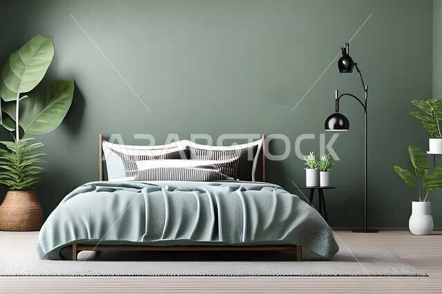 Bedroom with modern modern designs, antiques and accessories, upscale home furniture, modern designs, interior decorations, apartments and villas, interior decoration.