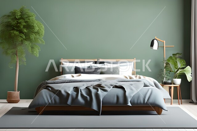 غرفة نوم بتصاميم عصرية حديثه، تحف و إكسسوارات, أثاث منزلي راقي، تصاميم عصرية ، ديكورات داخلية, شقق وفلل سكنيه ، ديكور داخلي .