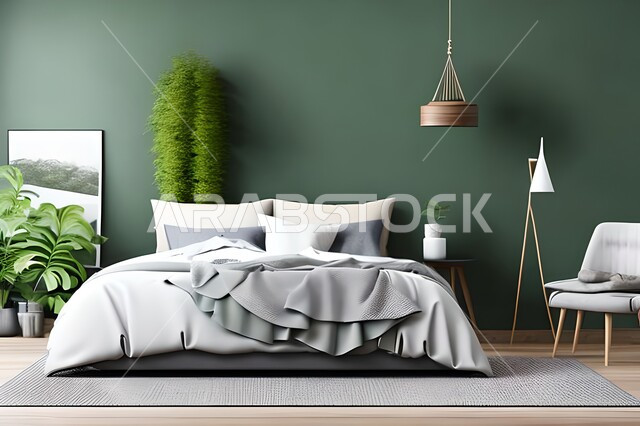 غرفه نوم بتصاميم عصريه حديثه, تحف و إكسسوارات, أثاث منزلي راقي ، تصاميم عصريه ، ديكورات داخليه , شقق وفلل سكنيه, ديكور داخلي .