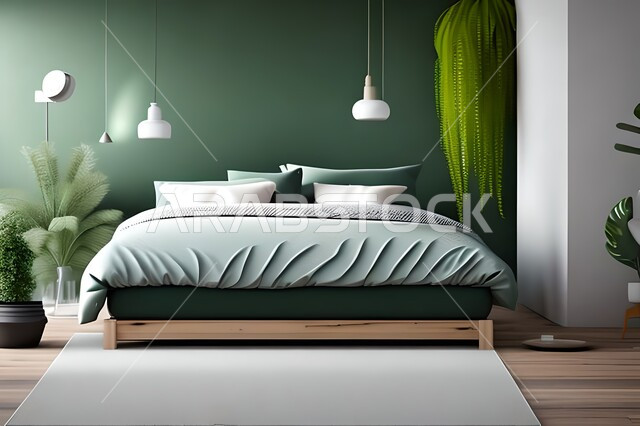 غرفة نوم بتصميم عصري حديث ، ديكورات داخليه ، أثاث منزلي فاخر، تصاميم عصرية  راقيه، شقق وفلل سكنية ، فنادق ومنتجعات فاخرة