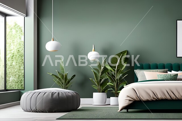 غرفة نوم بتصميم عصري حديث ، ديكورات داخليه ، أثاث منزلي فاخر، تصاميم عصرية  راقيه، شقق وفلل سكنية ، فنادق ومنتجعات فاخرة