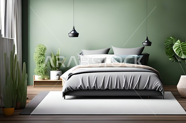 غرفة نوم بتصميم عصري حديث ، ديكورات داخليه ، أثاث منزلي فاخر، تصاميم عصرية  راقيه، شقق وفلل سكنية ، فنادق ومنتجعات فاخرة