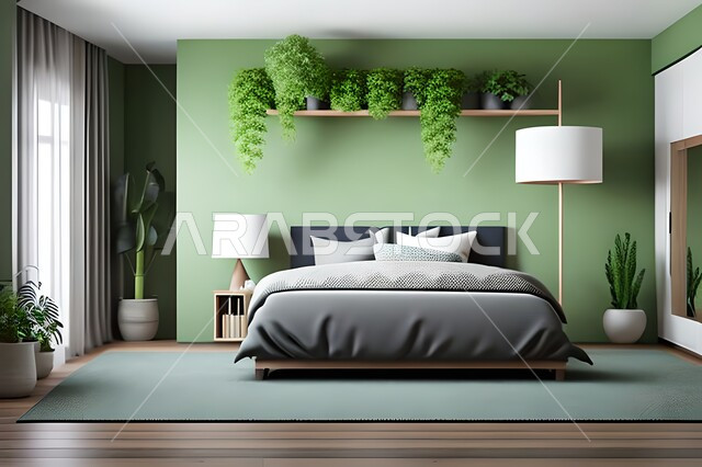 غرفة نوم بتصميم عصري حديث ، ديكورات داخليه ، أثاث منزلي فاخر، تصاميم عصرية  راقيه، شقق وفلل سكنية ، فنادق ومنتجعات فاخرة