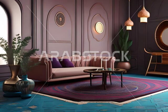 Living room with modern modern designs, living room, interior decorations, hanging paintings, antiques and accessories, upscale home furniture, modern designs, apartments and villas, interior decoration