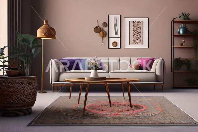 Living room with modern modern designs, living room, interior decorations, hanging paintings, antiques and accessories, upscale home furniture, modern designs, apartments and villas, interior decoration