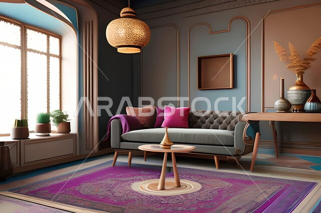 Living room with modern modern designs, living room, interior decorations, hanging paintings, antiques and accessories, upscale home furniture, modern designs, apartments and villas, interior decoration